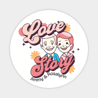 Jimmy Carter & Rosalynn Carter Love Story Magnet